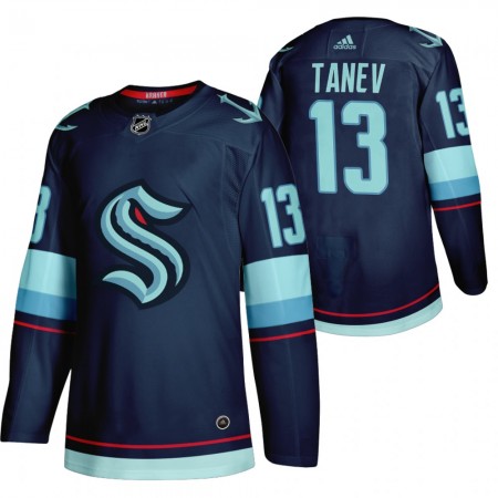 Herren Eishockey Seattle Kraken Trikot Brandon Tanev 13 2021-22 Navy Authentic